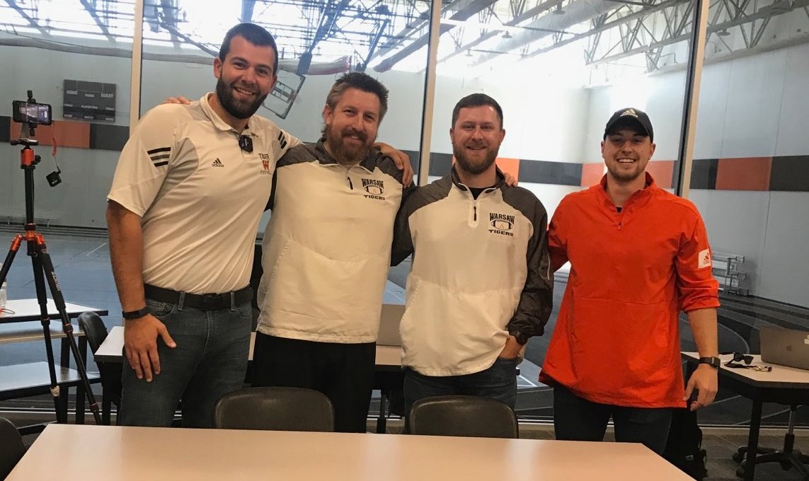 Warsaw offensive staff!  3 presentations on the flexbone!

<a href="/CoachCurtisWCHS/">Michael Curtis</a> <a href="/tigerfbcoach/">coach curtis</a> @WCHSCoachFras <a href="/CoachJonesWCHS/">Brady Jones</a> @JCoppes15