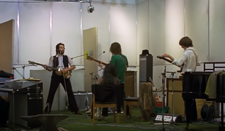 TheBeatlesGet's tweet photo. In a news release, McCartney said: "I am really happy that Peter has delved into our archives to make a film that shows the truth about the Beatles recording together", #TheBeatlesGetBack #TheBeatlesGetBackMovie https://t.co/8UwTRYwswE