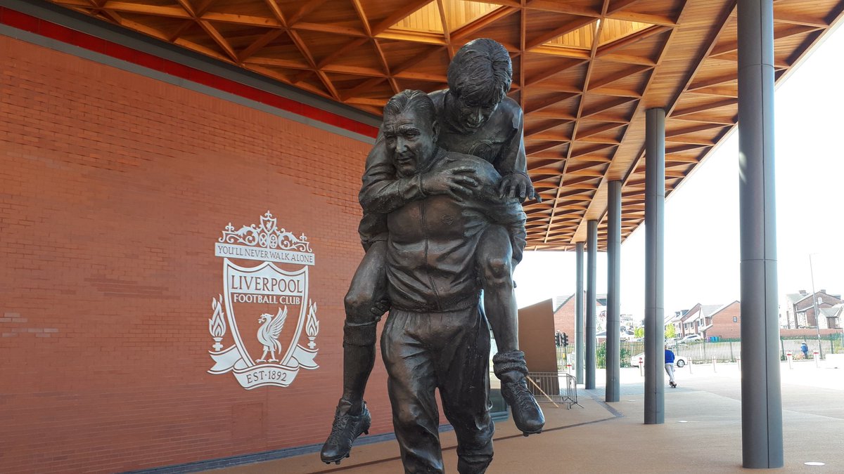 #LFC #LiverpoolFC #BobPaisley #EmlynHughes #Statue #Anfield @LFC