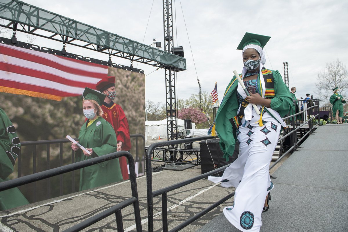 What a day here in East Lansing! Please join us in welcoming the Class of 2021 to the #Spartan Alumni Family! #MSUCAL21 #MSUGrad21