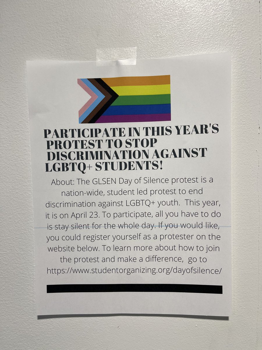A student raised awareness about LGBTQ+ rights by encouraging people to join a silent protest.  #socialjusticeexploration  #mtsdvt  #sschat  #vted