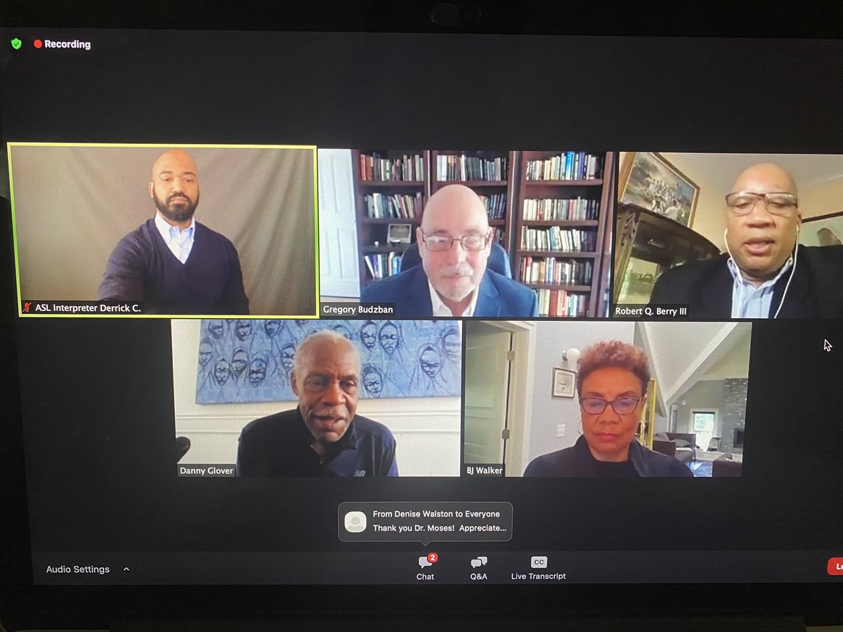 KortneyLovesMTH's tweet photo. How is your Saturday going? Me, just on a zoom call with Danny Glover learning how Civil Rights is connected to Math Literacy for all #NCTMAnnual #WeSlayMath https://t.co/8DCb6MWxJX
