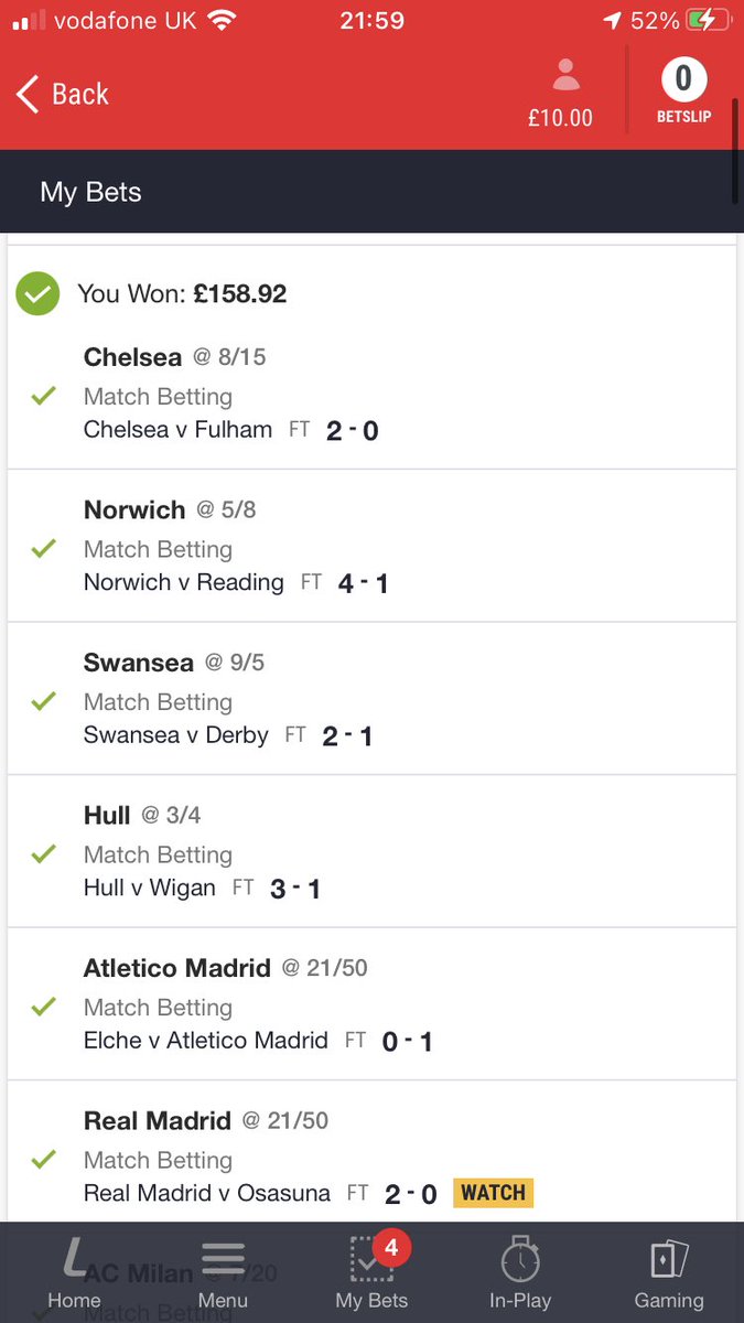 richardredfern2's tweet photo. @betclub not a bad evening https://t.co/u2gXCxpCsq