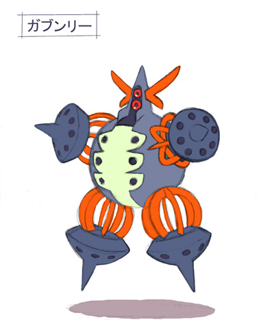 Pretty sure all the official sketches are out there somewhere else, but the weirdest one has to be Rock's model expanded into a blob with the title "Bousou," out-of-control/ running wild.