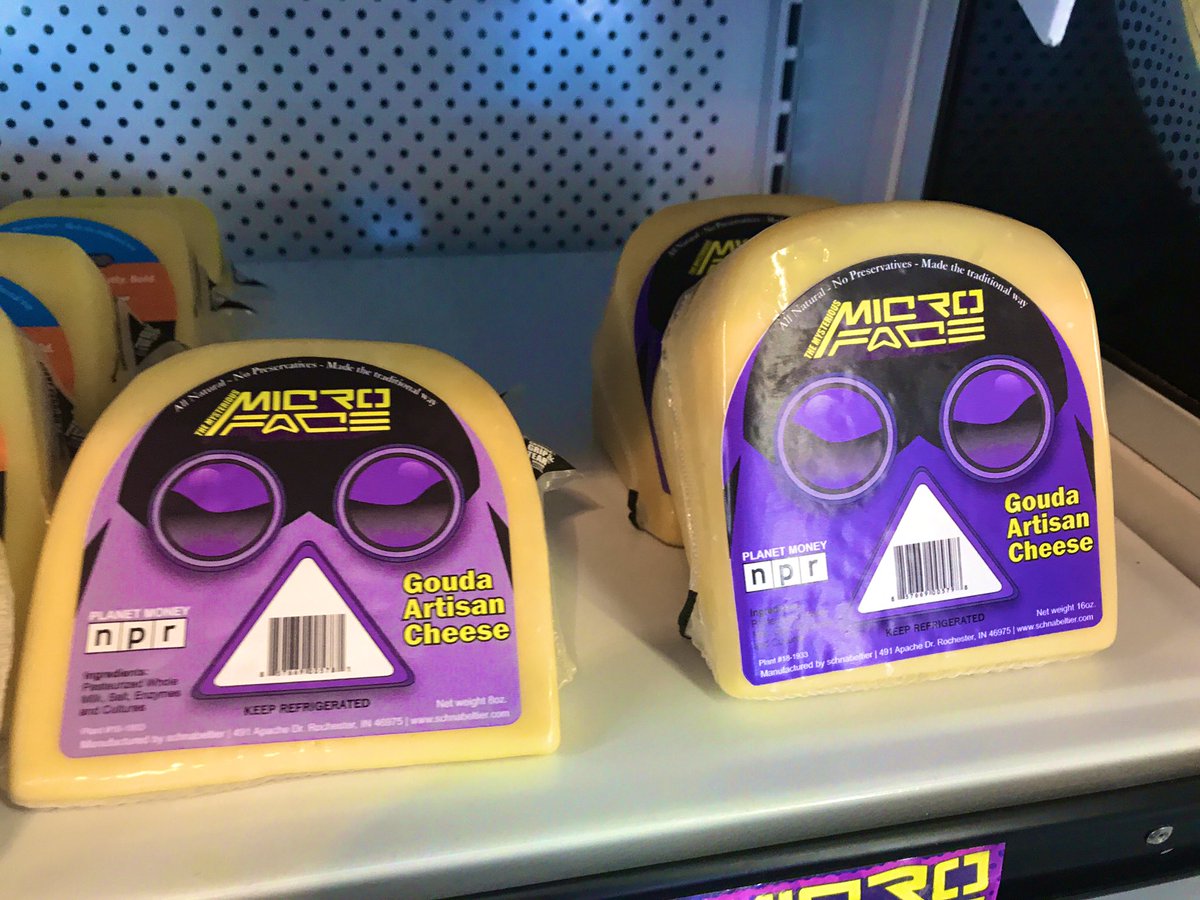 Excited to be at Schnabeltier in Rochester making a <a href="/planetmoney/">NPR's Planet Money</a> “Microface” cheese run for our team at <a href="/wvpe/">WVPE Public Radio</a> !

The guys at Planet Money are using the cheese to explore how merchandising works, after reviving an old superhero after the copyright lapsed.