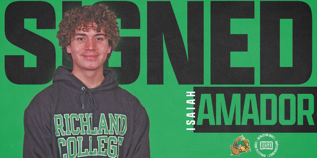 Congratulations to Isaiah Amador for committing to play baseball at Richland College! 

Stay tuned for more #BISDstandout students. 

<a href="/elk_baseball/">Elk Baseball</a> <a href="/bhselks/">Burleson High School</a> #BISDsigningday