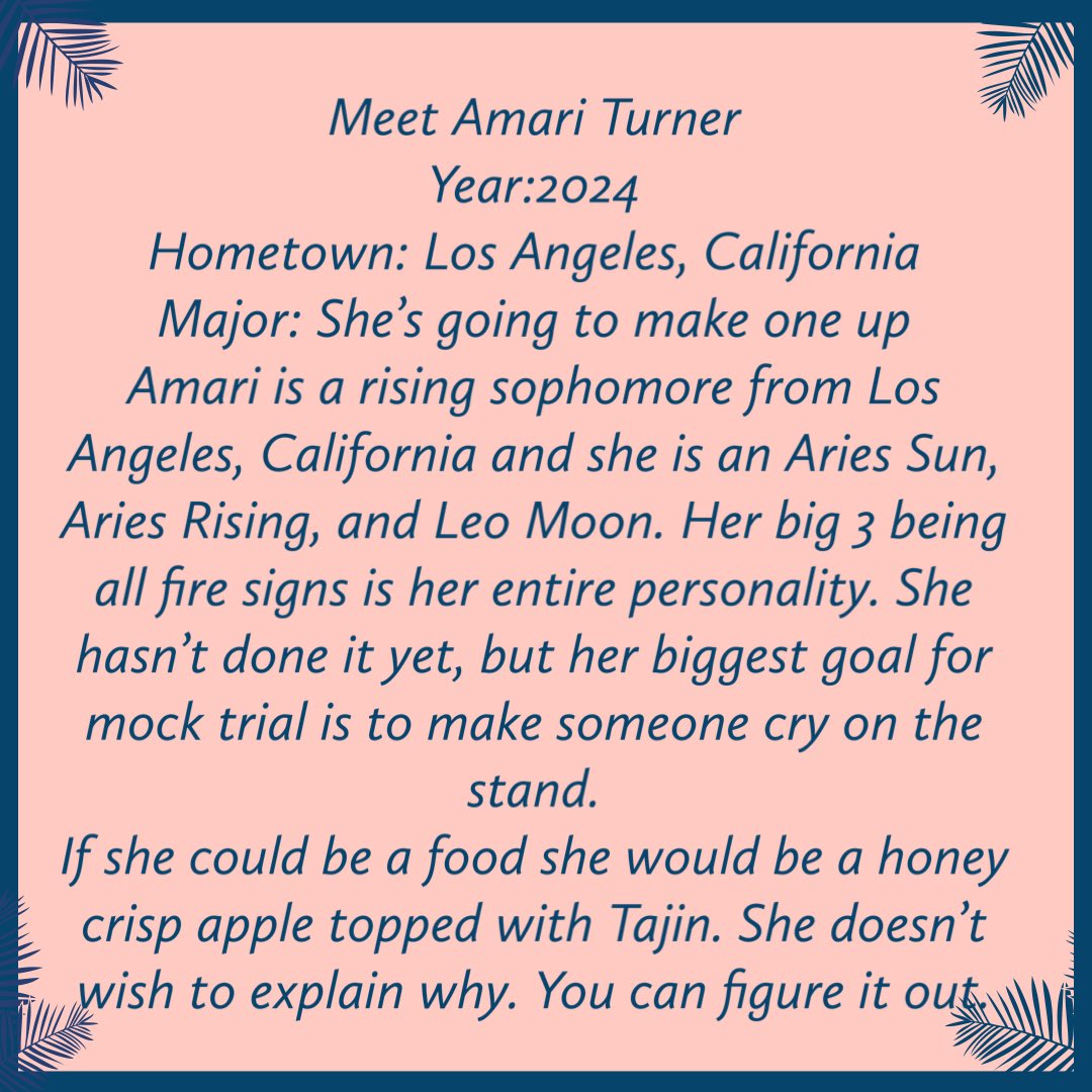 On this #YearwithTMT, the amazing Amari Turner