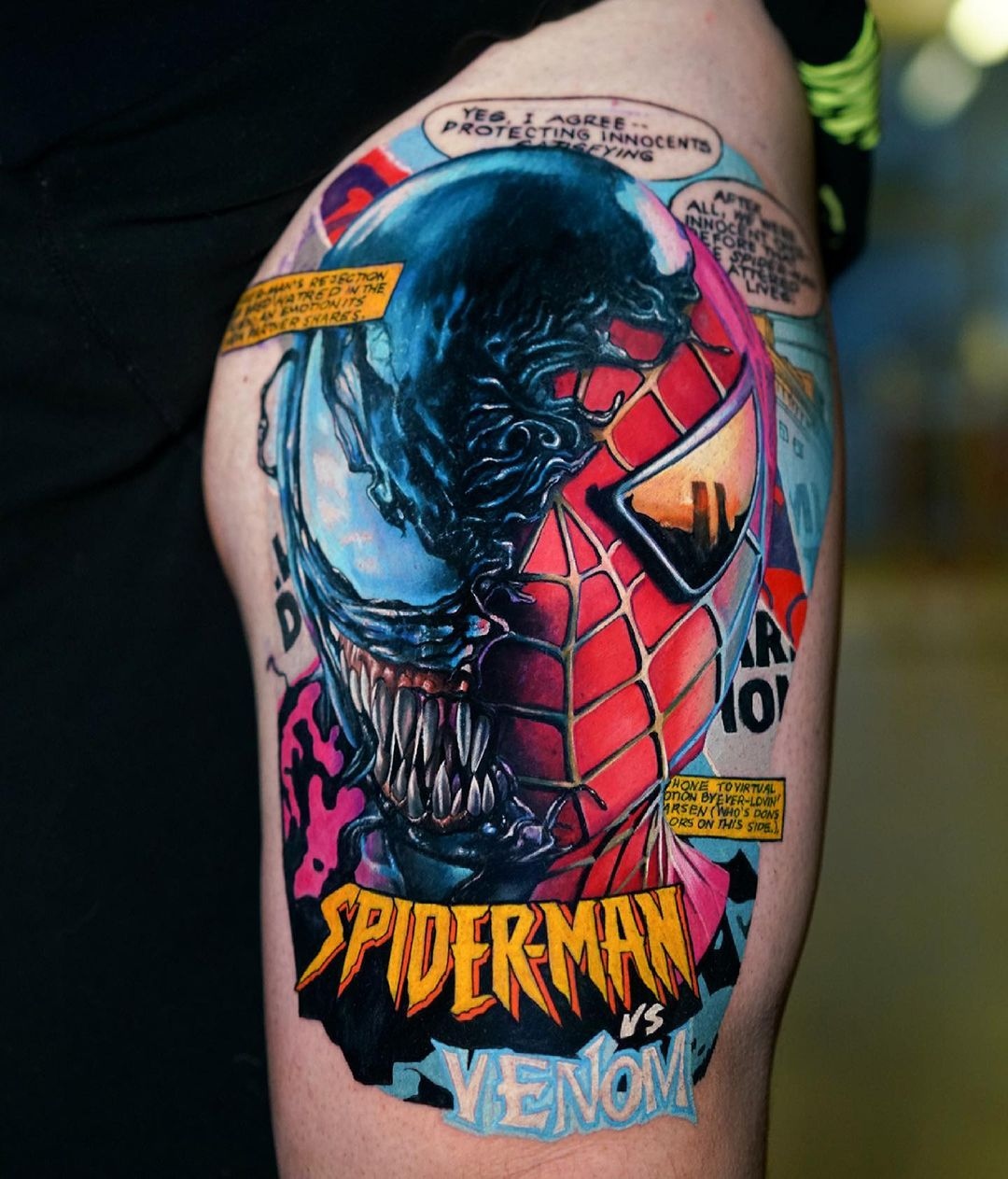 Who liked venom?👀 #tattoo #art #viral #fyp #foryoupage #venom #venomt... |  TikTok