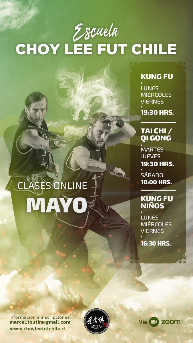 clfchile's tweet photo. Clases online #kungfu #kungfuniños #taichi #qigong #choyleefutchile @clfchile @marceltoutin https://t.co/B8BcAy2xcU
