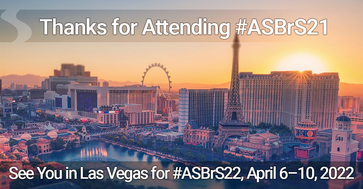 #ASBrS21 is a wrap! See you next year at the Wynn in Las Vegas! @SBoolbol @margenthalerj @DrJudyBoughey @Ermanmd @ToanNguyenMD @LillianErdahlMD @Dr_KGallagher @doctorkarpoff