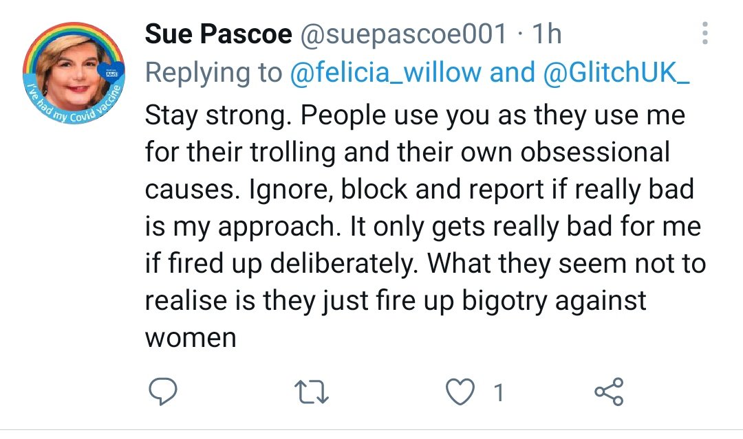 Thoughts and prayers Felicia. Don't listen to those mean women asking you to do your job.