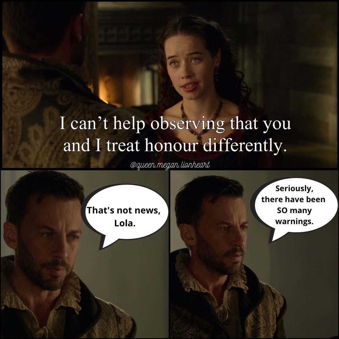 Yeah, no kidding, Lola 🤦🏼‍♀️

#reign #narcisse #lola #lordnarcisse #stephanenarcisse #noshitsherlock #theytriedtotellyou #craigparker #reignfandomeditors