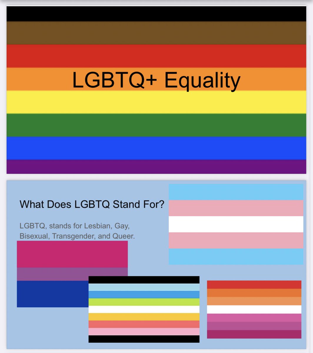 This student learned about LGBTQ+ equality and made a slideshow to raise awareness.  #socialjusticeexploration  #mtsdvt  #sschat  #vted