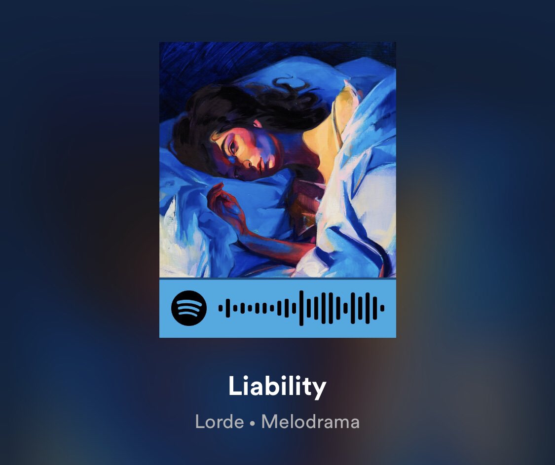 next up we have Liability by Lorde. i cant believe this song exists. its just... breathtaking. will forever love this song