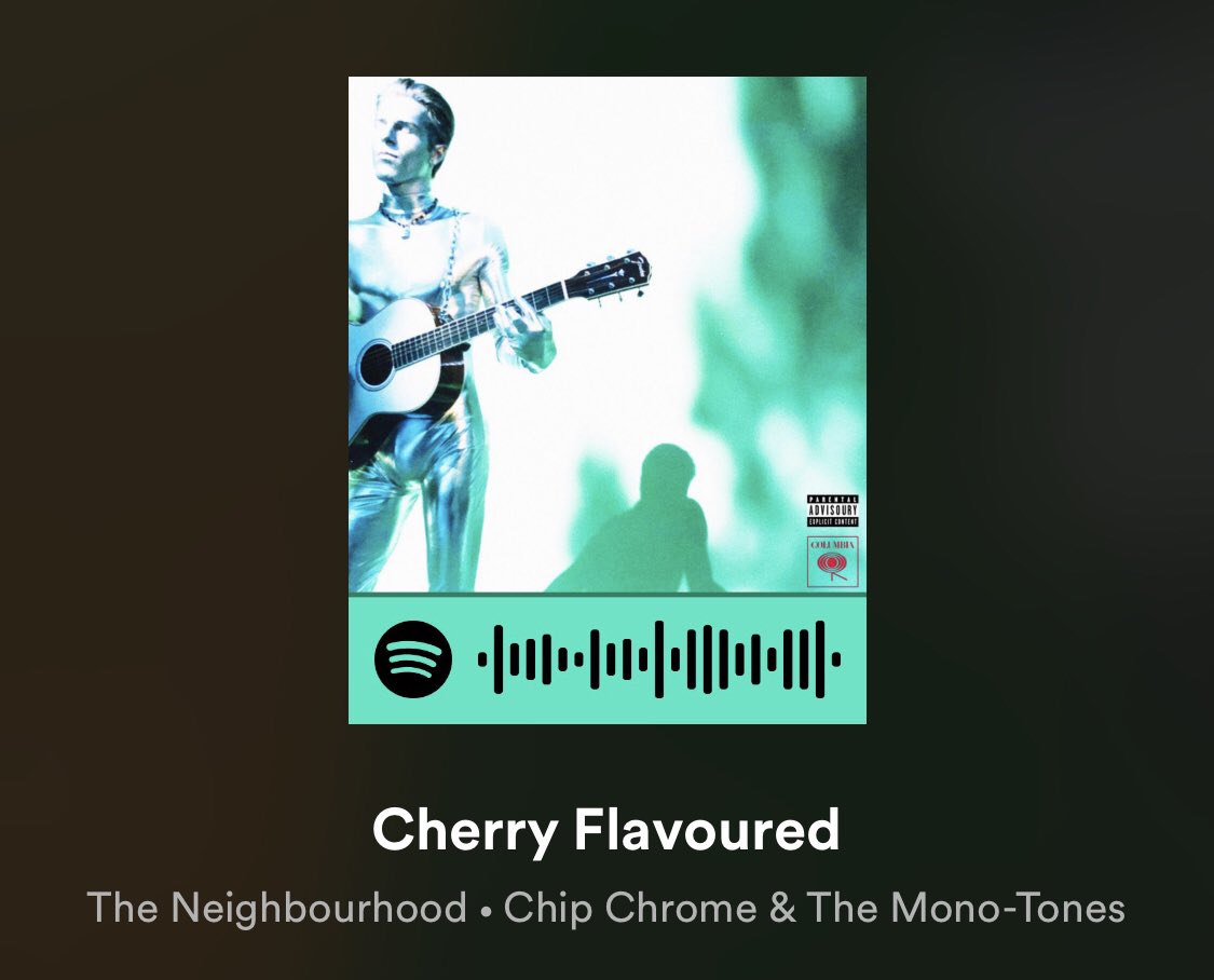 THE NEIGHBORHOOD!!!!! every single song by them is just  but when chip chrome dropped, cherry flavoured immediately became a new favorite. i still listen to this an unhealthy amount of times