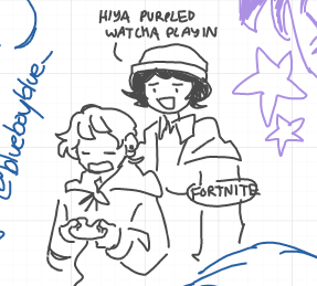 doodles from the stream :3 
