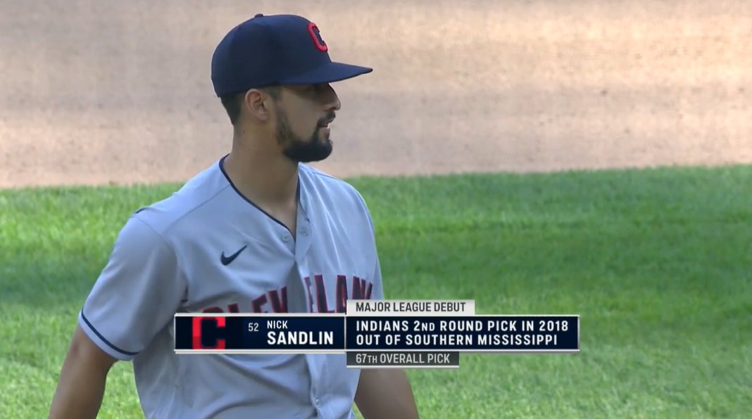 19,969th player in MLB history: Nick Sandlin- dominant reliever for first 2 years at Southern Miss- excellent in Cape Cod League in '17- moved to rotation junior year & had the lowest ERA (1.06) in all of D-I- 2nd round pick in '18 as a reliever- side-armer w/ crazy stuff