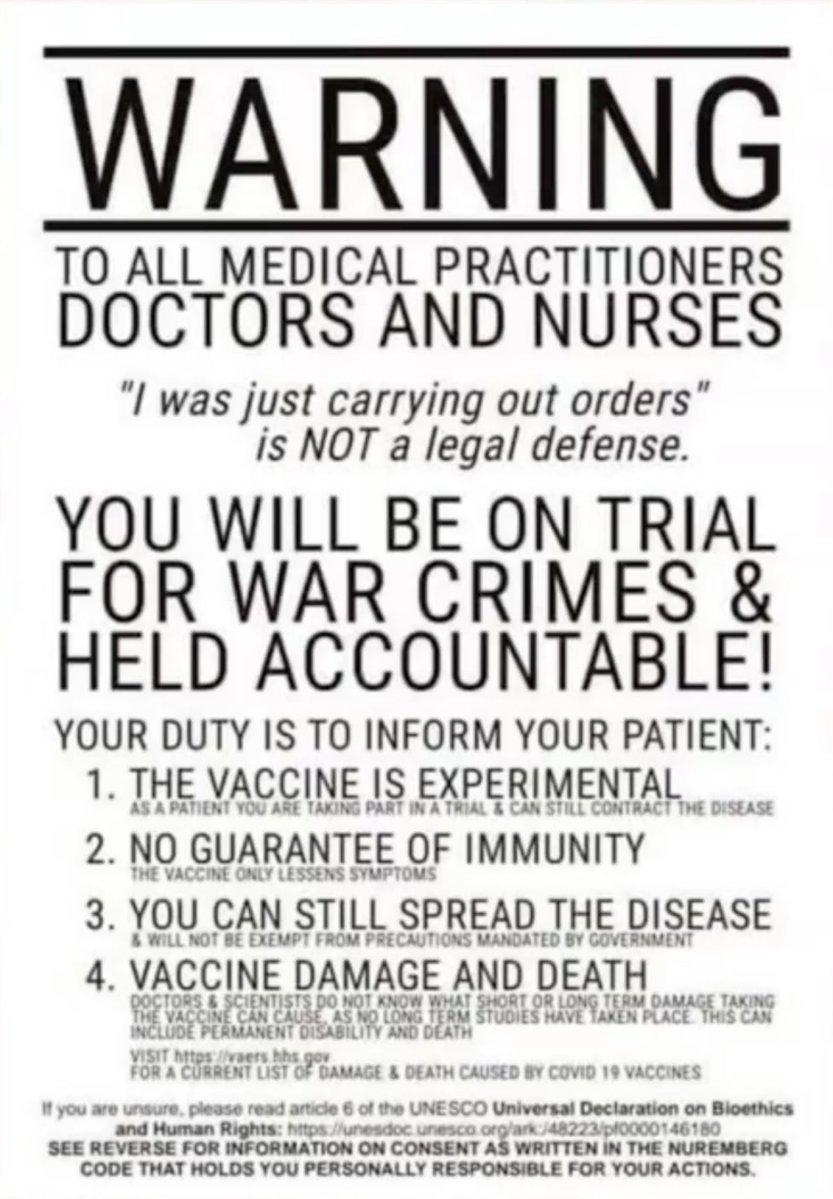 Vincent Iannelli, MD on Twitter: "The Nuremberg Code is still being used by the anti-vaccination lobby in an attempt to argue against the legality of vaccination. Of course, they're wrong about this