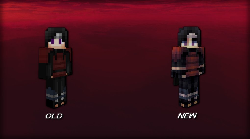 The skin I've been using for the past 6 years just got reworked for me thanks to <a href="/lxnacorn/">Lxna🌙✨MC Skin Comms. Open!</a>, I think it turned out great, looks a lot more like a skin made in 2021. :)

Let me know what you think? :^)
