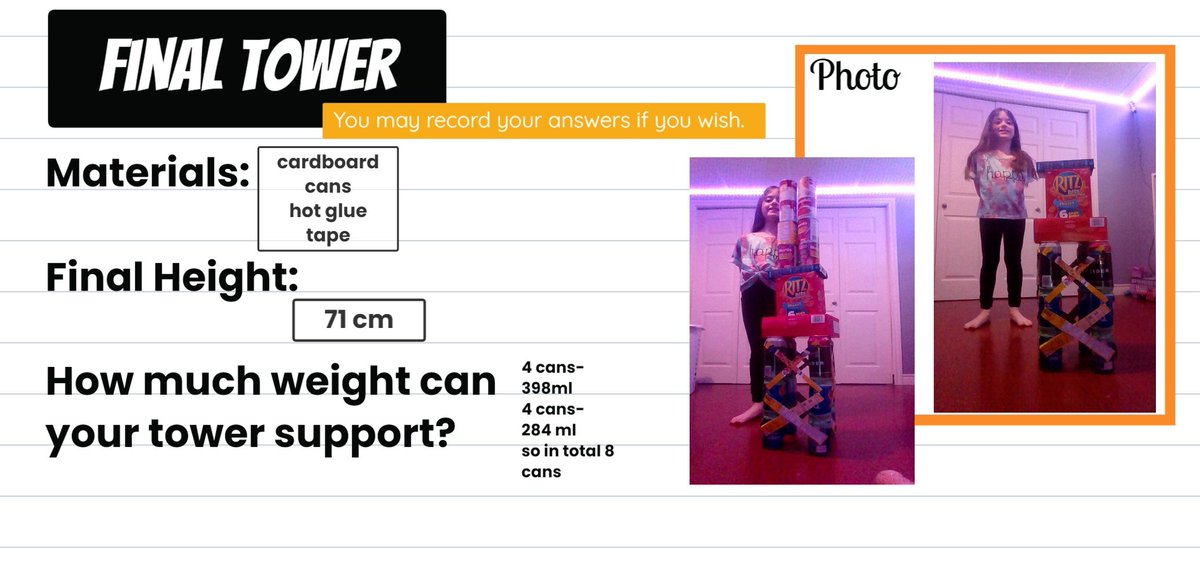 MsBarringtonCG's tweet image. Grade 3 worked to design, modify, and build stable and strong towers @ChristinaGFMPSD @FMPSD #iteachthird #fmpsdlearningathome #scienceisfun #grade3istheplacetobe