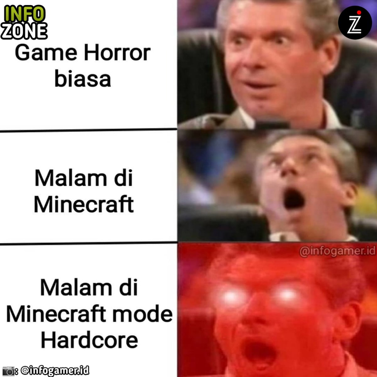 infozonegame's tweet photo. Cuma player Minecraft yang paham😂
.
#minecraftindo #minecrafterindo #minecrafterid #minecrafter #minecrafterindonesia #minecraftid #minecraftindonesia #malamminecraft #hardcoremode https://t.co/l8SDsbWUQv