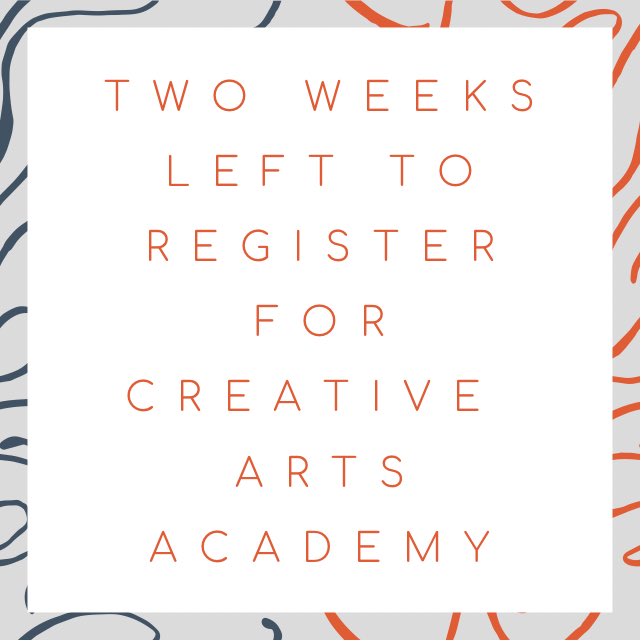 Creative_Arts17's tweet photo. Registration closes Friday, May 14th! Visit our website and register today! https://t.co/w0aWtuNrDx