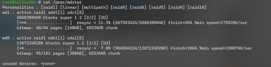 _Nidouille_'s tweet photo. Mon #helios64 reprend vie avec le dernier kernel debian.
Demain je vois si je fais du lvm ou non https://t.co/xlKqg6LmxO