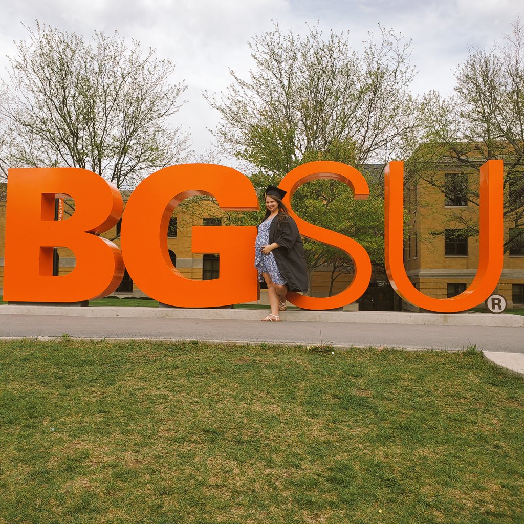 Congratulations Didi! #bgsugrad #bgsu #pregnantlady #bunintheoven