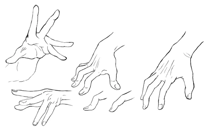 今日の #朝活 No.283今日も手!!押さえつけているときの手の表現を中心に勉強しました!!#イラスト好きさんと繋がりたい #絵描きさんと繋がりたい#今日の積み上げ#イラスト 