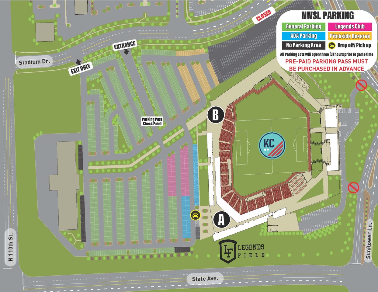 KC Current on X: Parking info for Monday 🚙 - limited parking - NO parking  at Legends Outlets - cashless payment - prepay is available ➡️    / X