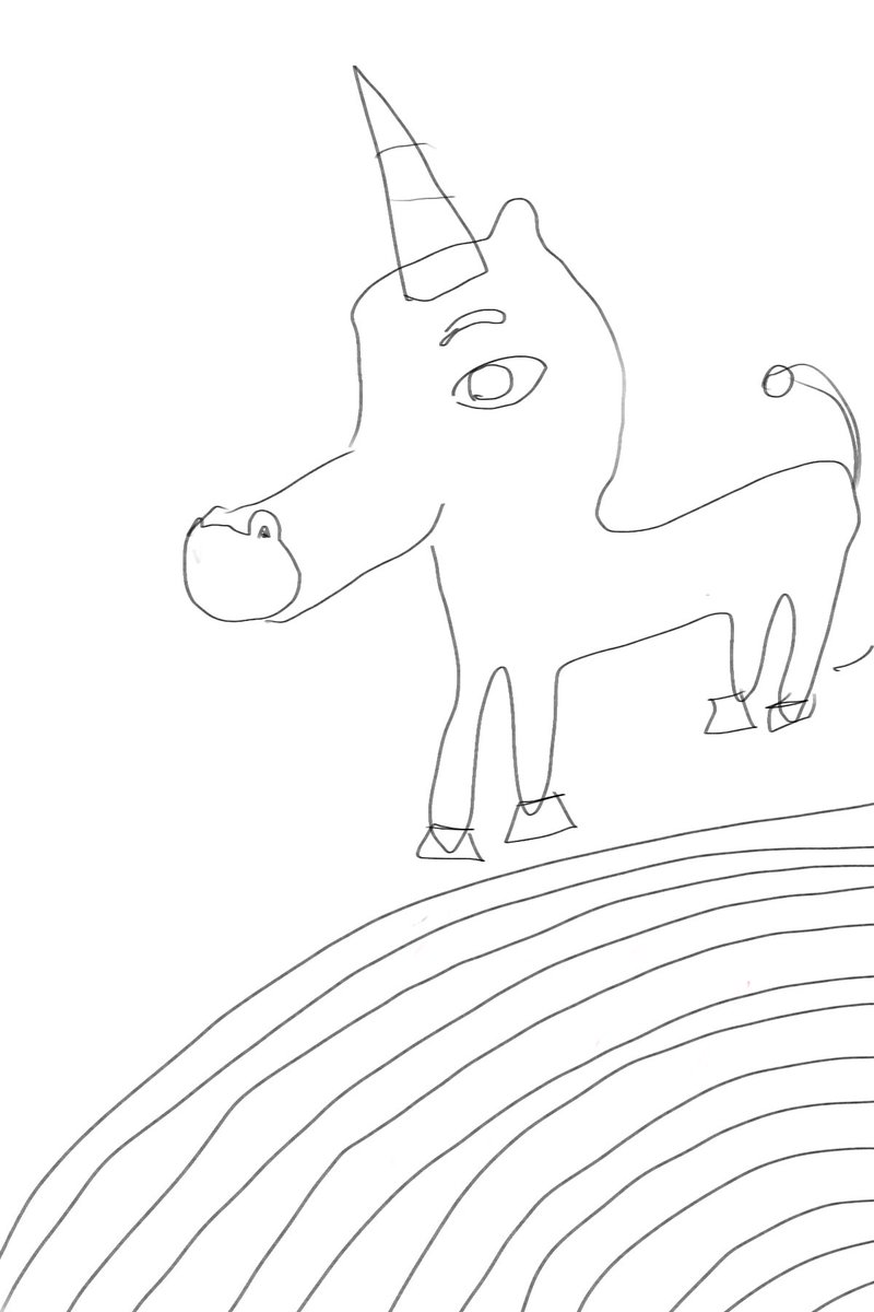 unicorn i drew 