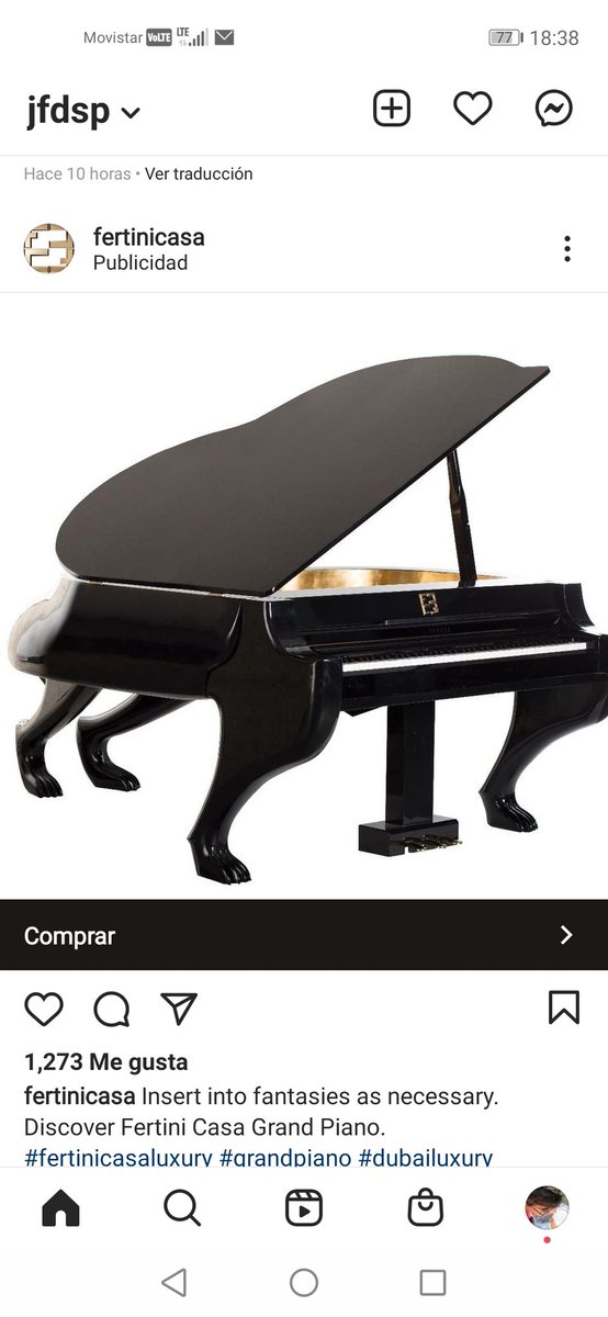JFDSP's tweet image. Cosas nacas cómo ese piano león...