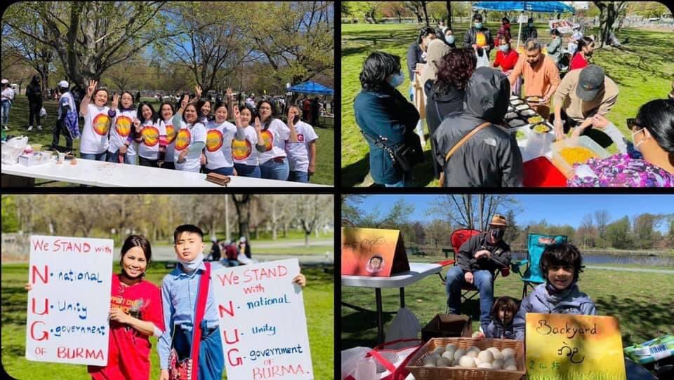 Boston Free Burma Fund Raising Campaign in Massachusetts, United States.
Despite the different time zone and geographic locations, we all partake to fight against dictatorship. 
GLOBAL SPRING REVOLUTION 
#WhatsHappeningInMyanmar #May2Coup #SpringRevolution
