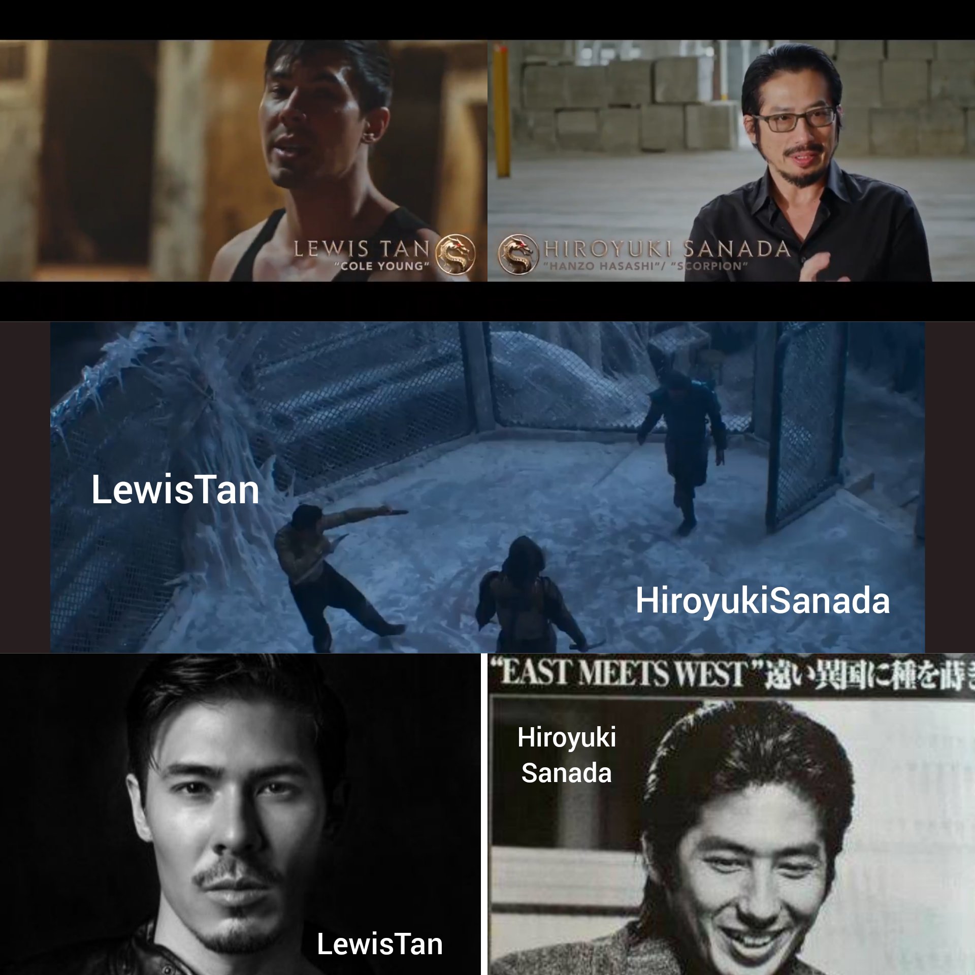 Kutusita 真田広之さんのscorpion スコーピオン とlewistan ルイス タン氏 のcoleyoung コール ヤング がjoetaslim ジョー タスリム氏 のsub Zero サブゼロ と対峙するのですね ルイス タン氏34才 真田広之さん34才の頃は East Meets West 撮影中かな
