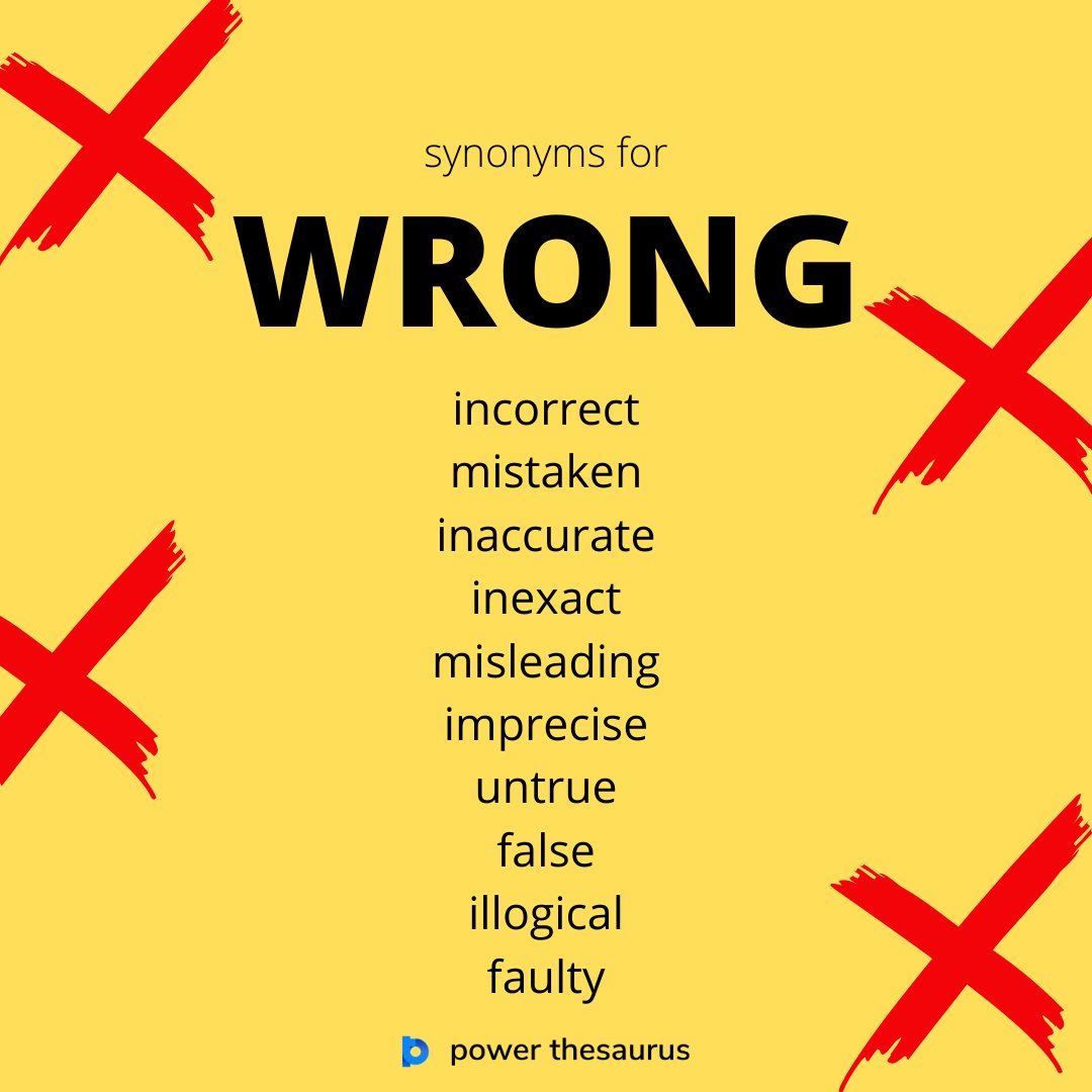 Power Thesaurus - ❌ And also #mistake (#noun) is a wrong action  attributable to bad judgment or ignorance or inattention. ❌ Ex.: He made a  bad mistake. ❌ #Synonyms: error, fault, blunder