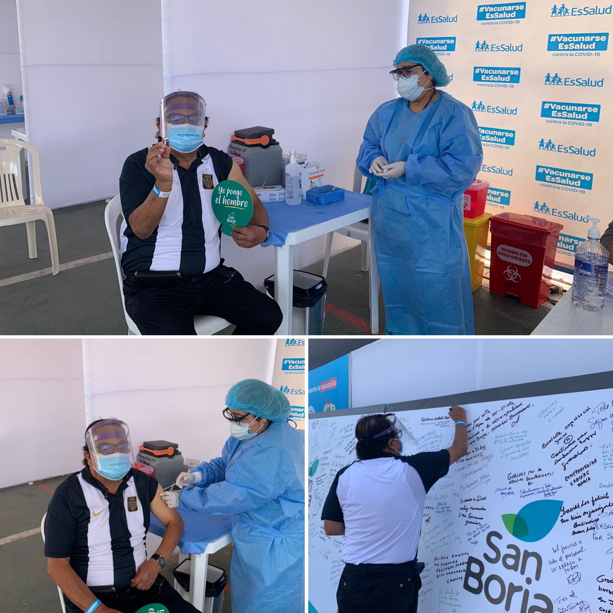 SilviaRuiz_'s tweet photo. Re feliz ... vacunaron a mi papi ... a pesar de todo ... avanzamos 🇵🇪💪🏻insisto fijarse en las cosas buenas y avanzar... no queda de otra 😷excelente trabajo @EsSaludPeru @MUNISANBORJA @FioreMolinelli #YoPongoElHombro #BicentenarioPeru https://t.co/3jJNObDfkw