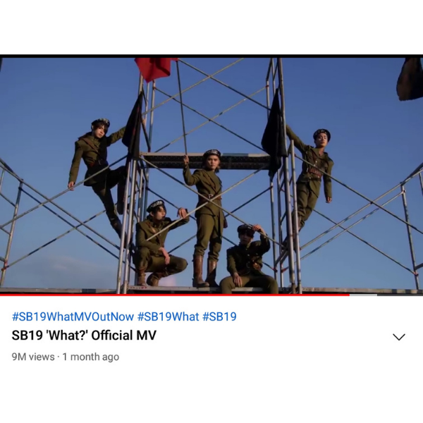 SB19Official's tweet photo. 🎉 #SB19WhatMV9Million

#SB19 'What?' hits 9 MILLION views on YouTube!

➡ Watch #SB19What MV: https://t.co/APy8oWeYFJ
💿 Listen on Spotify and other digital music platforms! https://t.co/00PkEI9XlT