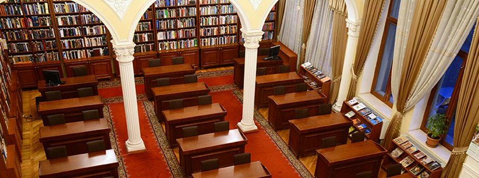 Adjacent to the church was a library founded in 1870 by the Armenian Philanthropic Society of Baku (est. 1864). It was illegally confiscated, had its crosses removed from the domes, and converted into the "Azerbaijani Presidential Library" in 2002.