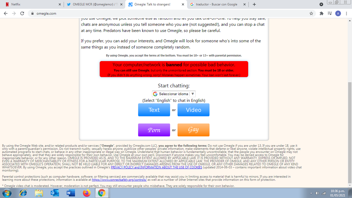omeglemcr's tweet photo. soy admin 2, me banearon de omegle KAJKAJ https://t.co/QlAJYCmyUD