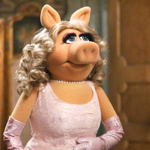 MISS PIGGY as SAMWISE GAMGEEA devoted companion for Frodo. "I can't carry the ring ... but I can carry you! HiiiiiiYAH!" *launches Frodo like a football up into the Cracks of Doom*
