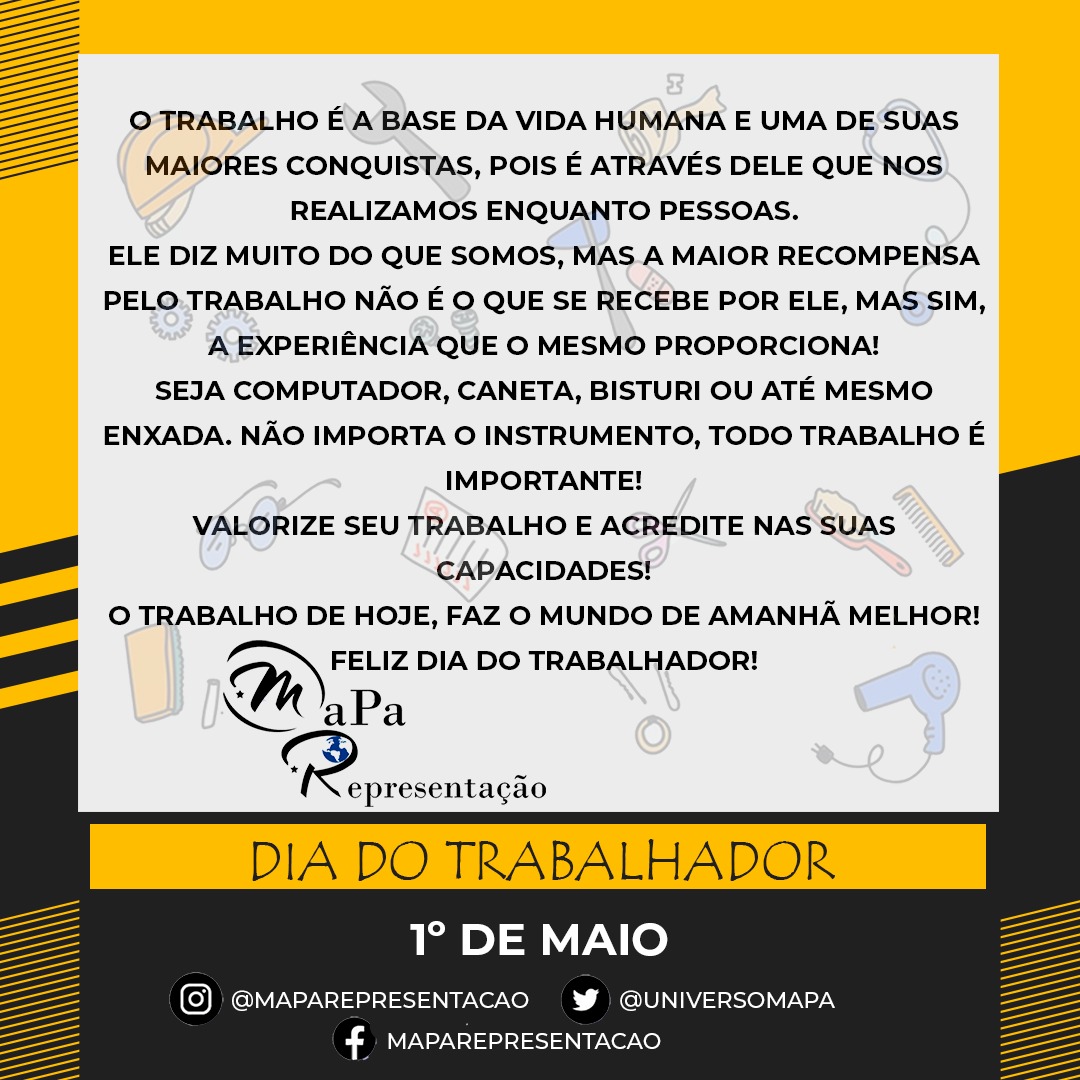 UniversoMapa's tweet photo. O trabalho de hoje faz o mundo de amanhã melhor!

A todos os nossos amigos, parceiros e clientes um feliz dia do trabalhador.

#DiadoTrabalhador #Trabalhador #DiadoTrabalho https://t.co/lYsdegt3k5