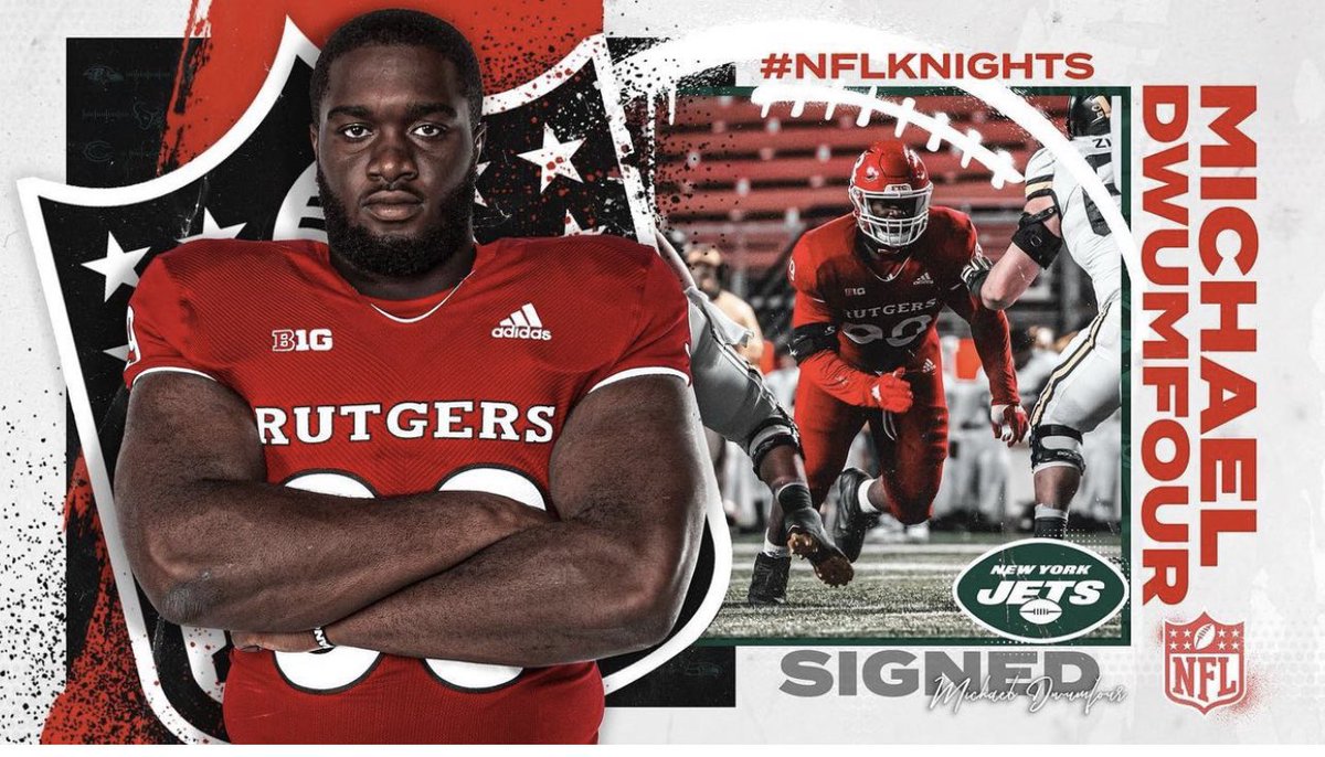 Congratulations to former <a href="/dpfootball/">DePaul Football</a> DL <a href="/Dwumfour__/">Michael DwumFour</a> for signing with the <a href="/nyjets/">New York Jets</a> today!! #earned #spartanfamily #spartanpride