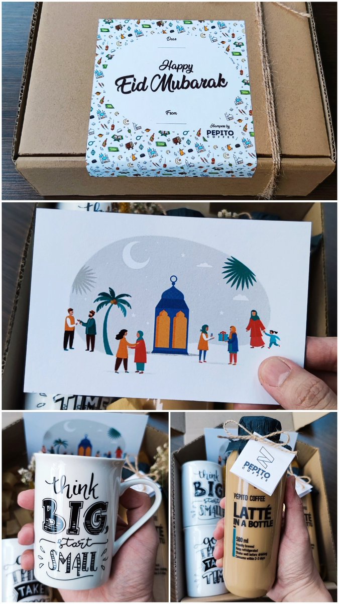 PepitoCoffee's tweet photo. Pepito Hampers, buat tmn2 yg nyari alternatif hampers. Harga IDR 165K/box. Blm ongkir &amp; kirim max 11 Mei.

Isi :
• 2 Latte in a Bottle (@ 500ml),
• 2 mug porselen (SNI),
• Greeting card.

Loc : Dieng
Order Form : https://t.co/fYTrArWP3D

@infomalang 🙏🏻
#pasarmingguinfomalang https://t.co/WxJWvSQEuR