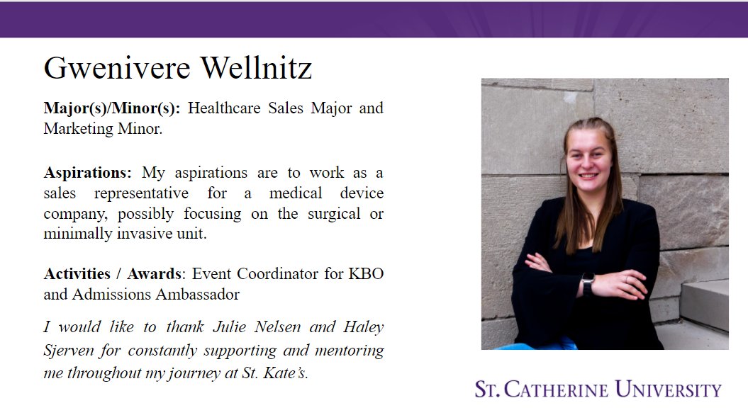 kboscu's tweet image. Congratulations to our Events Coordinator, Gwen Wellnitz, who was recognized at the Business Administration Awards Banquet on April 30th, 2021. Gwen received the Marjorie Mathison Hancock Scholarship for Outstanding Achievement. Congratulations Gwen! 🥳✨🎉