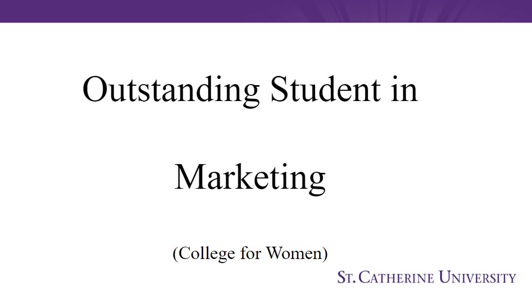 kboscu's tweet image. Congratulations to our President, Haley Sjerven, who was recognized as the 2021 Outstanding Senior Marketing Major at the Business Awards Banquet on April 30th, 2021! Congratulations Haley! ✨🥳🎉