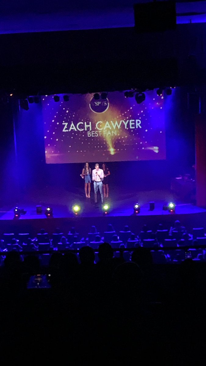 Student Section Leader!! Are we surprised at all? Zach Cawyer with Best Fan Award!⚪️🔵 #VSPYS2021