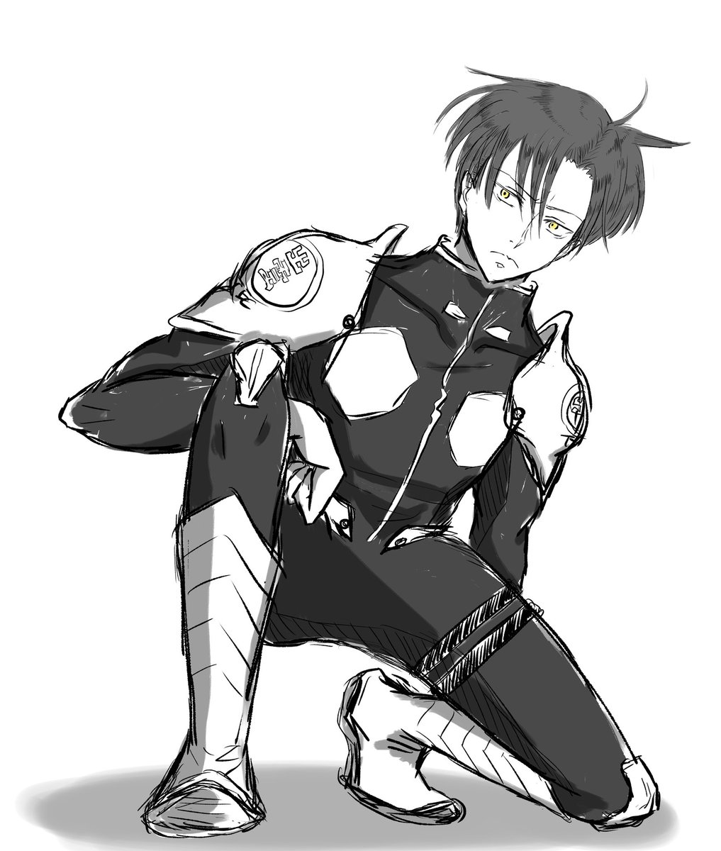 ট ইট র さしす またリヴァイ兵長のお顔で怪獣8号の隊服着せちゃった 保科副隊長の髪型むずかしくて 全身描くときのバランスむずかしい 進撃の巨人 怪獣8号 絵描きさんと繋がりたい