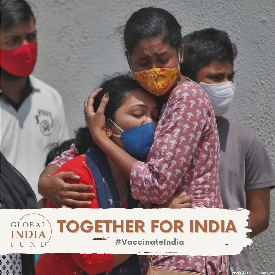 Since the start of the second COVID-19 wave in India 3k+ people are dying each day. 
India needs immediate equitable distribution of vaccines. @GlobalIndiaFund’s Together for India aims to #VaccinateIndia &amp; strengthen India’s response to #COVID19.
Donate->charity.gofundme.com/together-for-i…