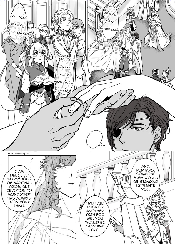 [KaeLuc] Final part of the wedding comic (and because some of you said "royal wedding", I couldn't resist). Notes at the end of the thread! (1/4) https://t.co/EVZn3nHI9l 