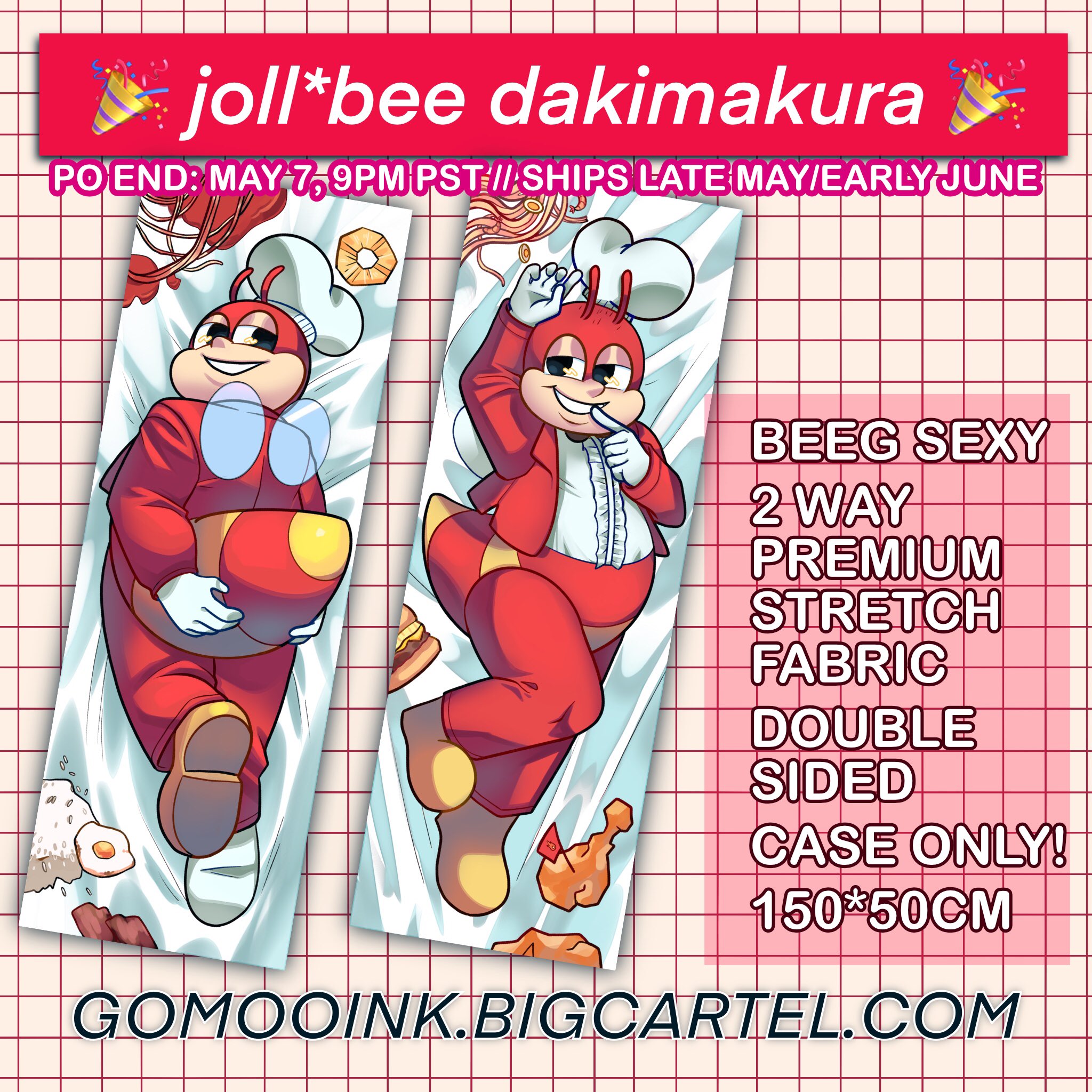 Jollibee top huggable pillow